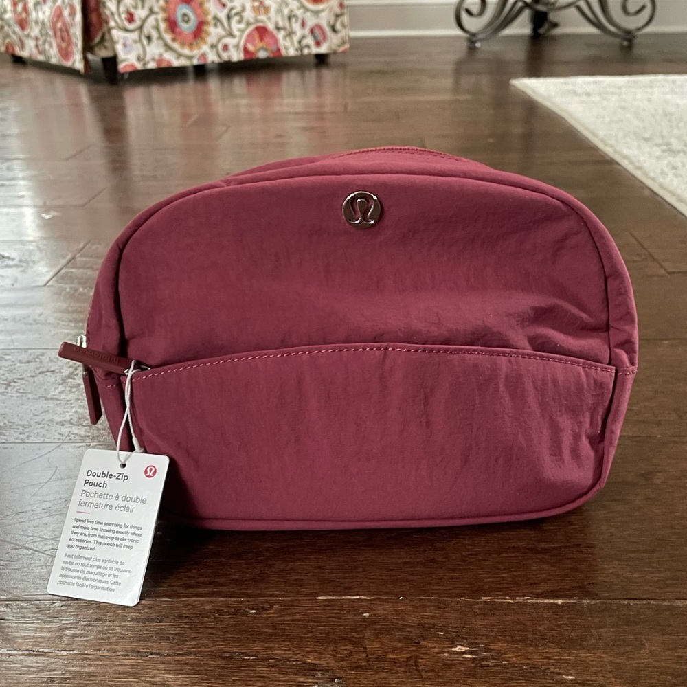 Lululemon🍋Double Zip Pouch-mulled wine - Picture 7 of 13